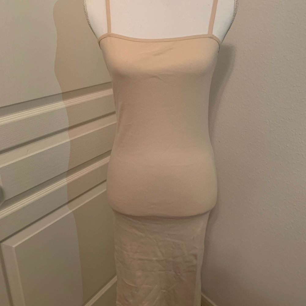 New Topshop Heather Light Pink Jersey Dress - Picture 1 of 6